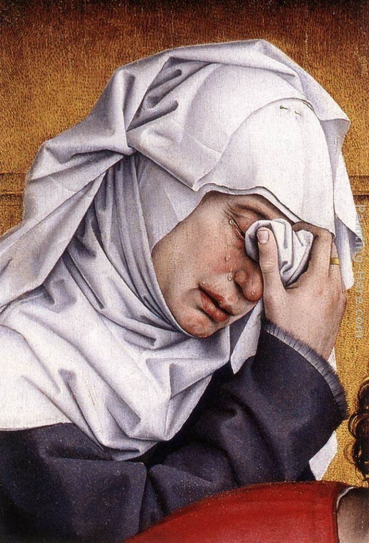 Rogier van der Weyden Deposition [detail 3]
